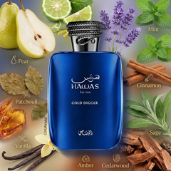 Rasasi Hawas Gold Digger Eau De Parfum For Men